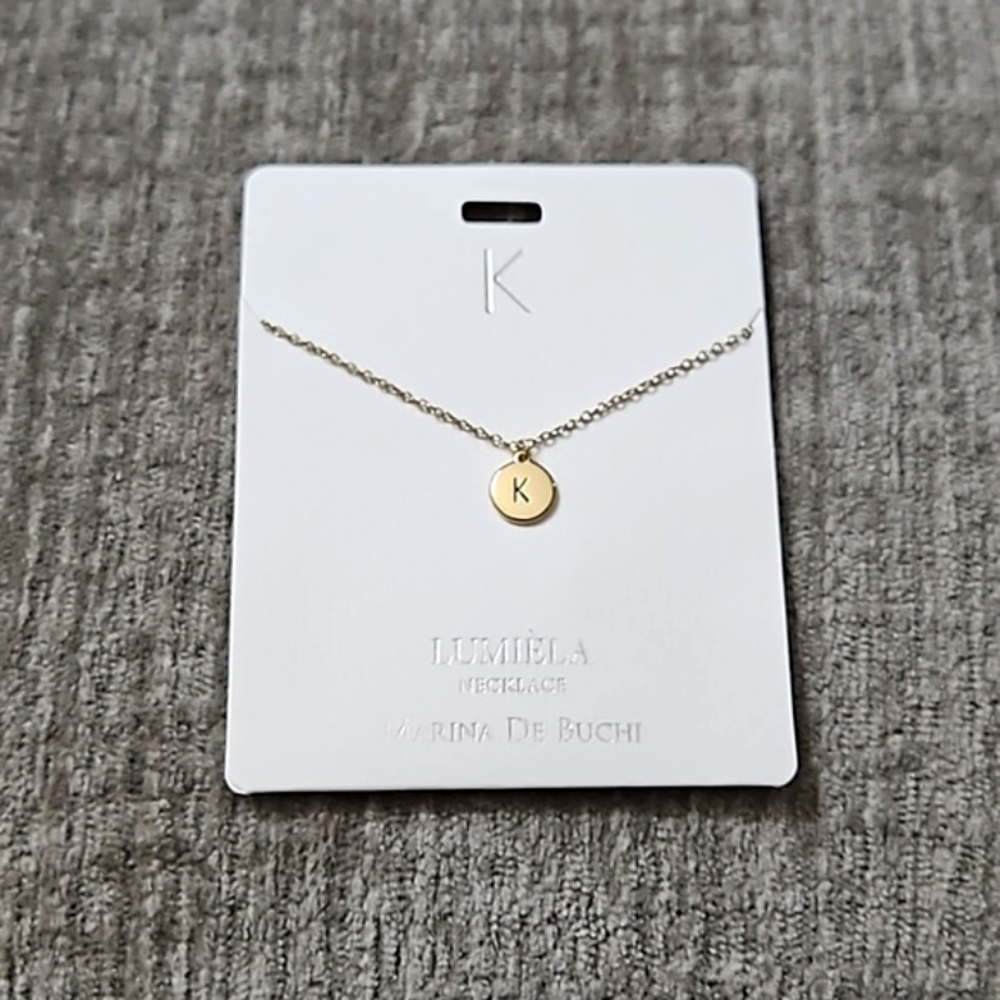 🌟 K * Initial Name Chain Lumiela Necklace 🌟